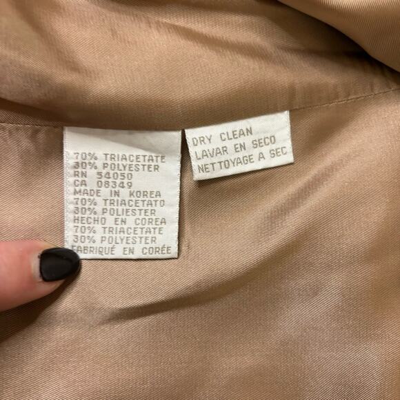 NWT Jones New York Essentials Khaki Blazer Jacket Size 4 C1 - Picture 8 of 10